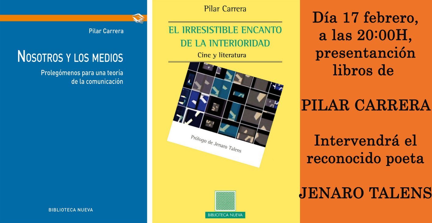 Presentación libros de Pilar Carrera
