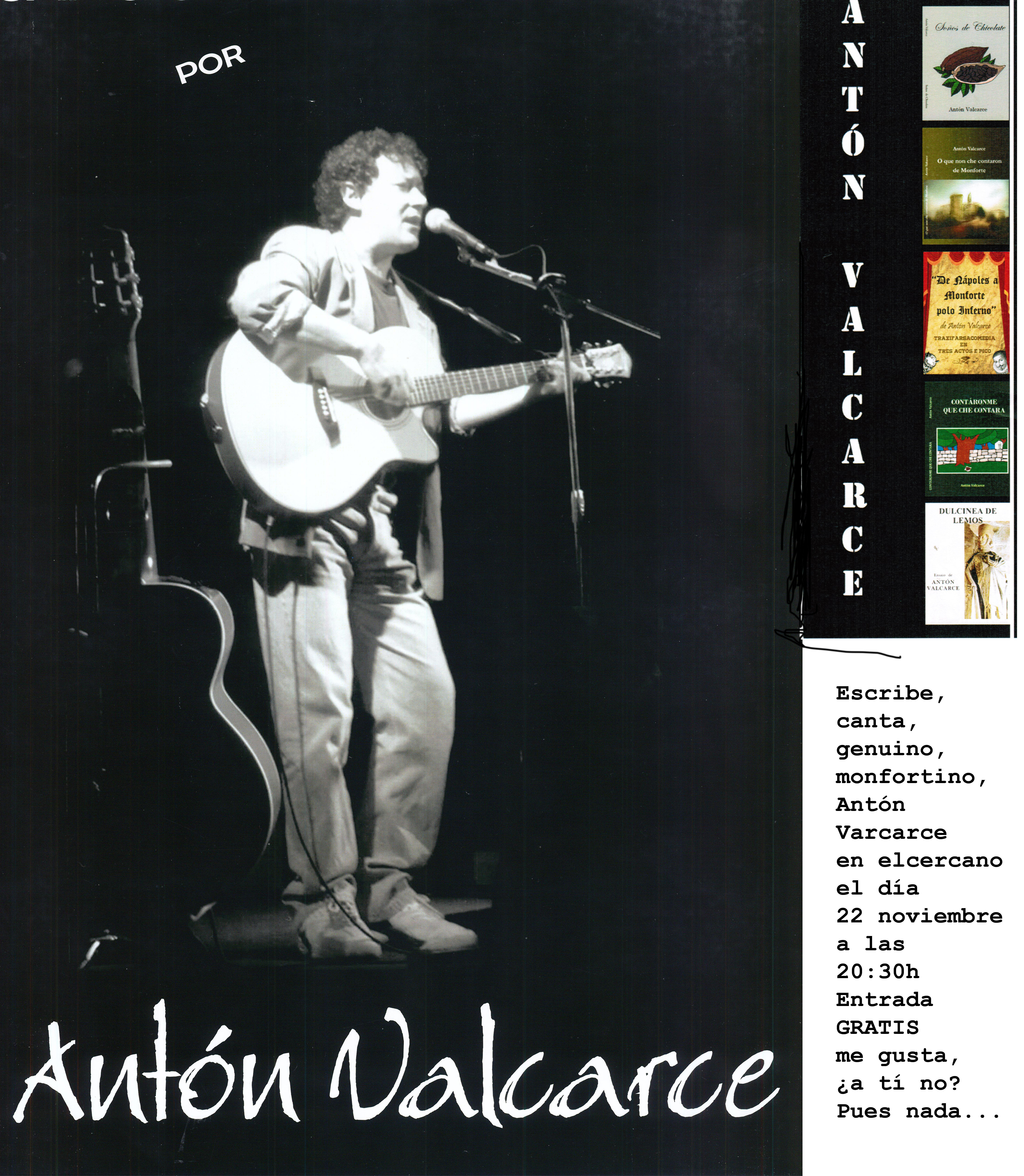 Antón Valcarce, literatura + música